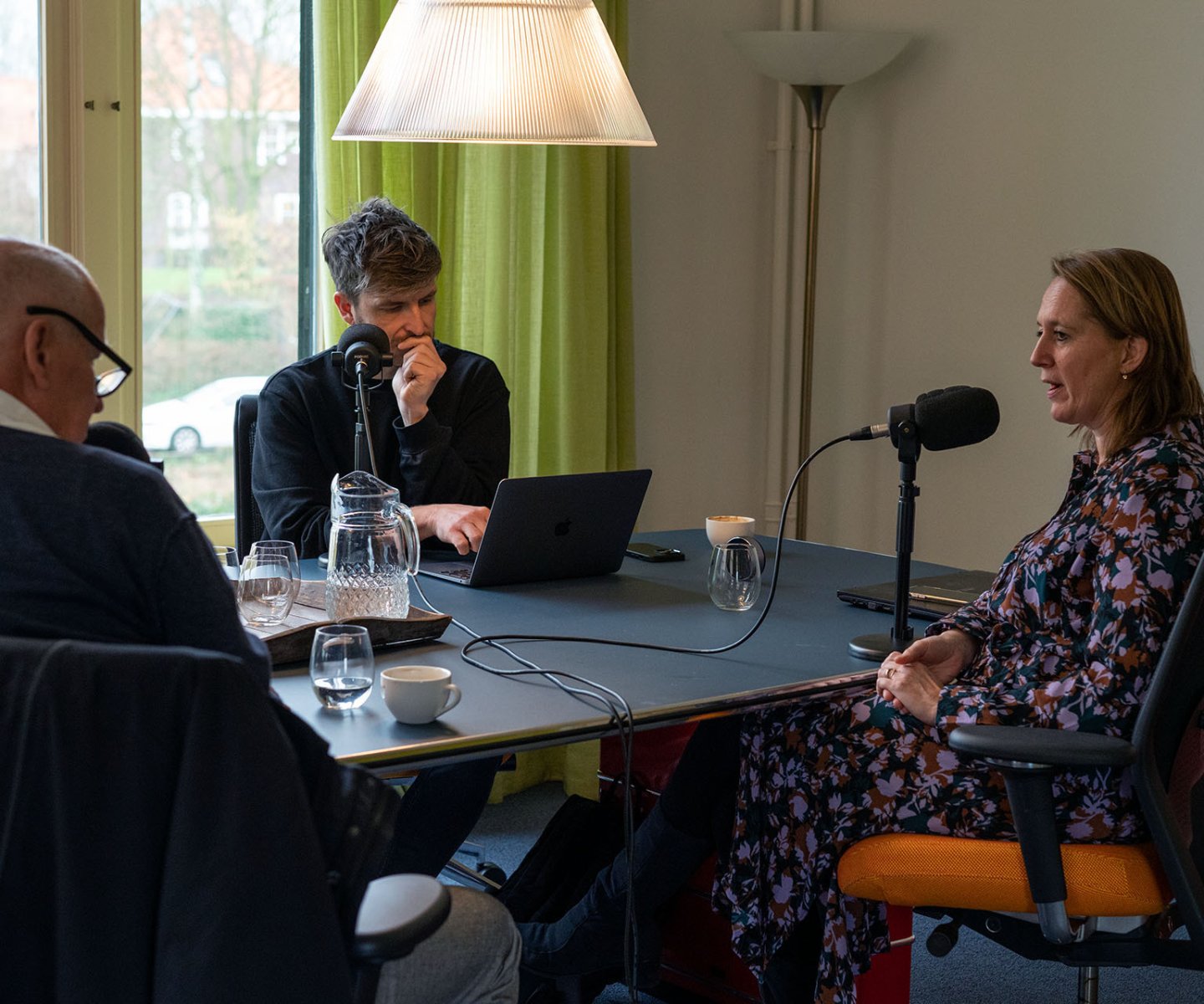 Stout Groep podcast opname met Sandra Krebber en Dorien Vonk