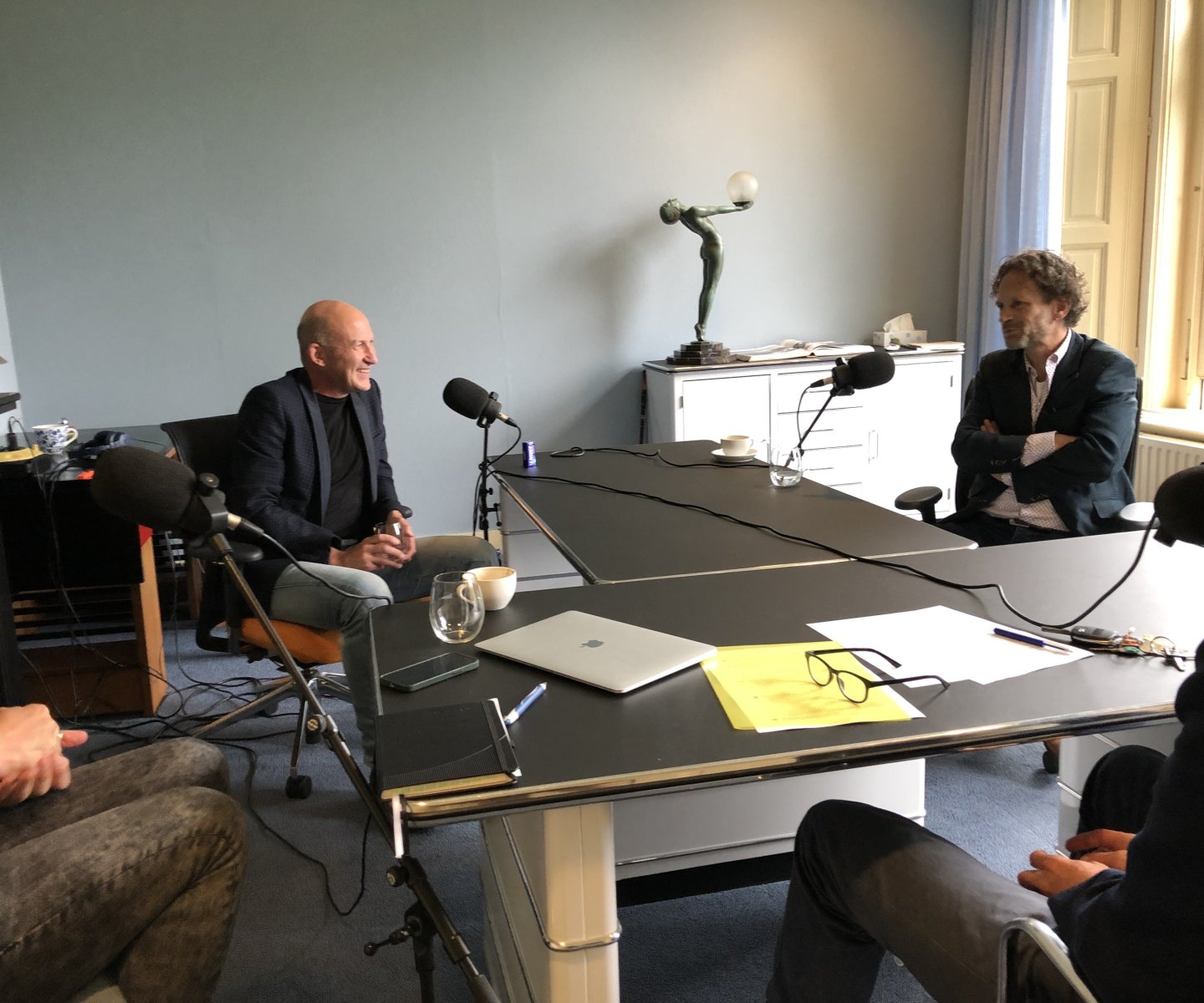 Stout Groep podcast opname met Bas de Jong en Bart Heller