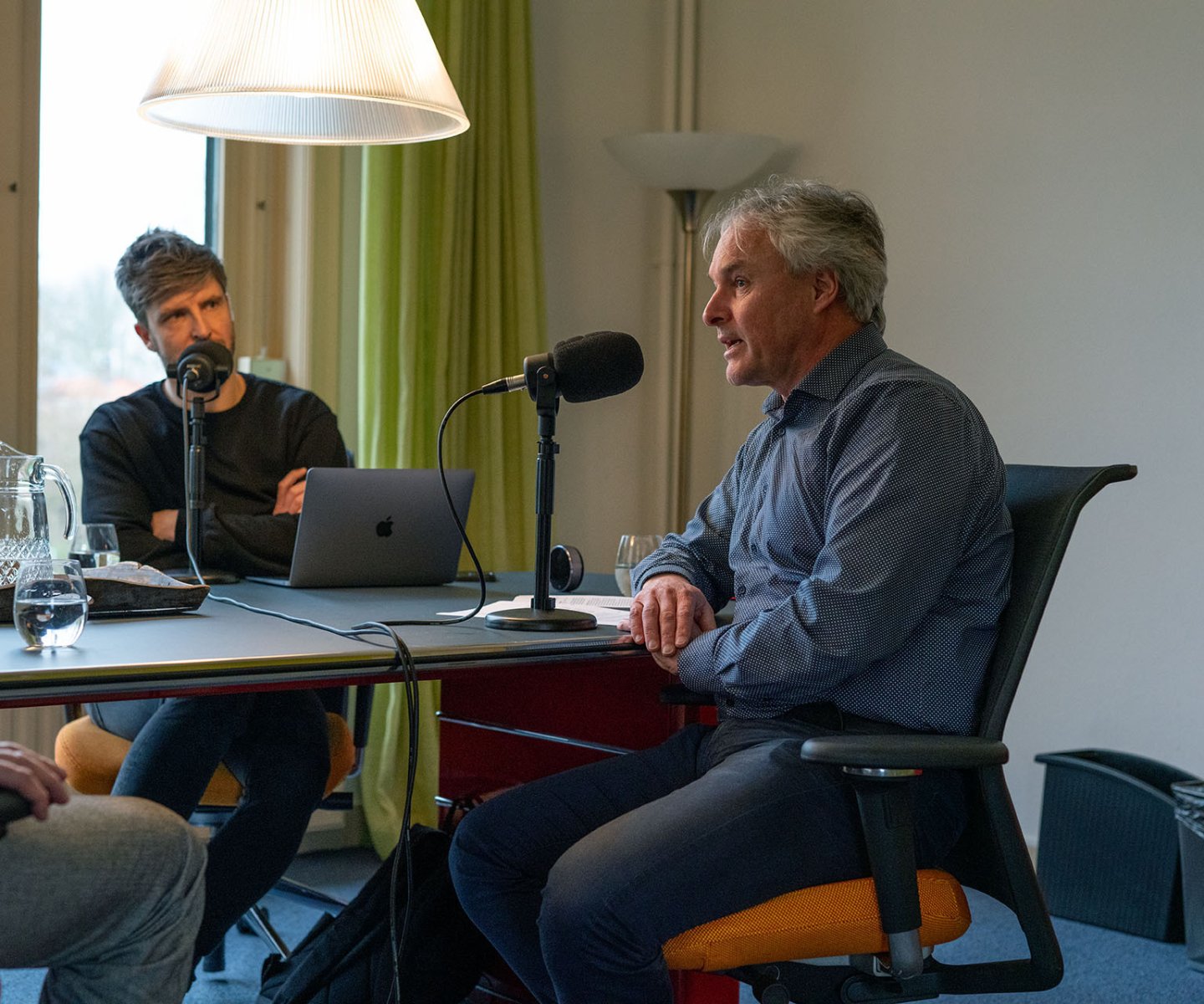 Stout Groep podcast opname met Huib de Korte en Wiebe Oosterhof